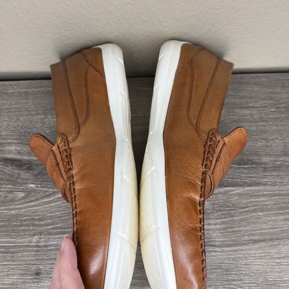 Hush Puppies Bounce Mens Leather Penny Loafer Shoes Brown Size 12 Comfort Preppy - Picture 7 of 9